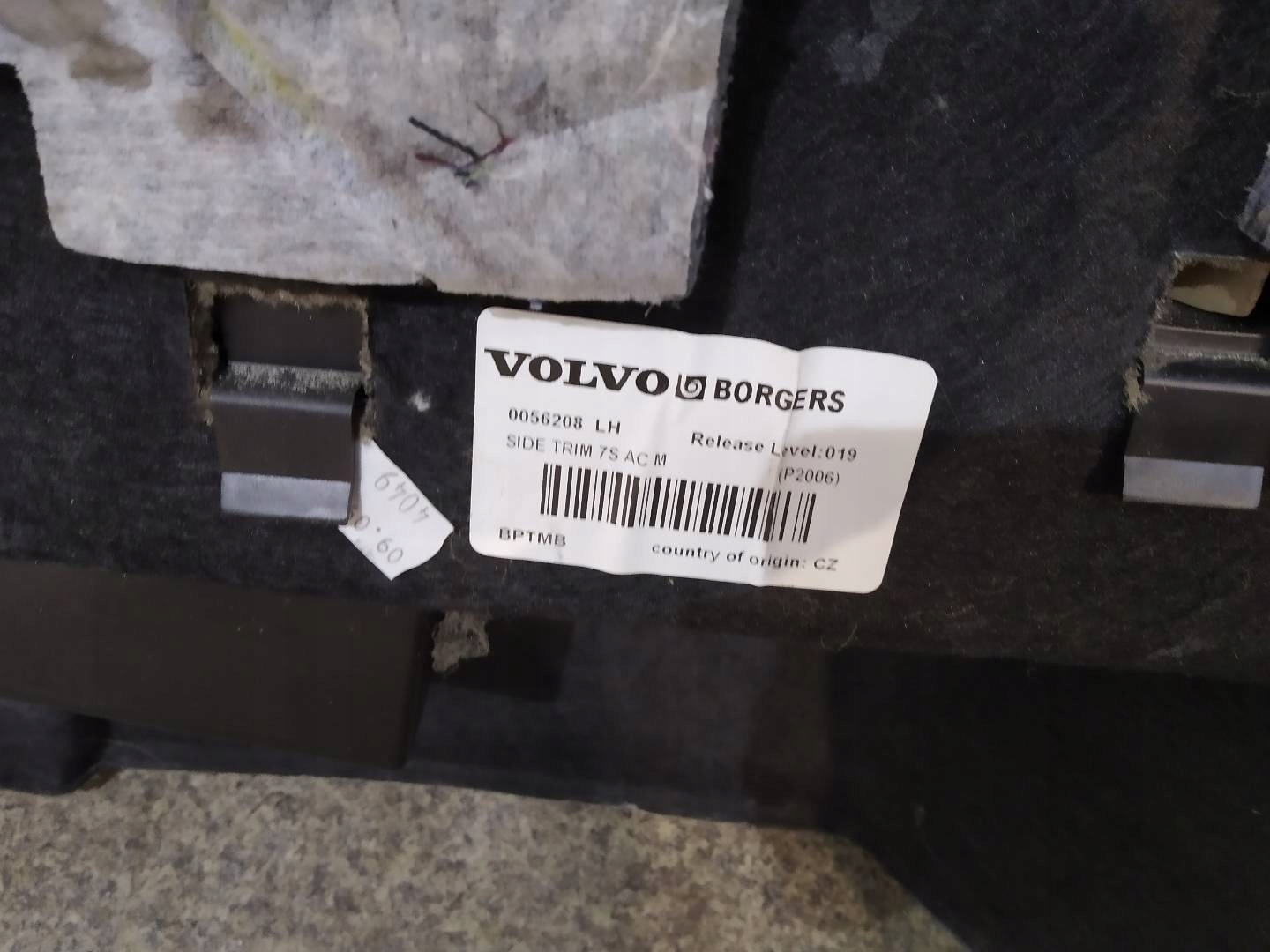 boot upholstery left right KOMPLET 39861667 Volvo XC 90 and