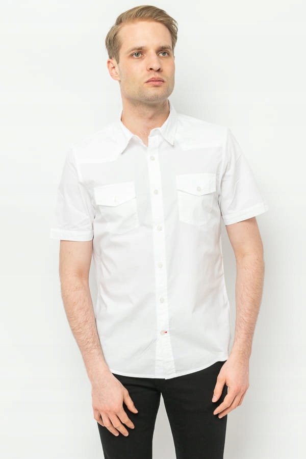 Pánská Košile Guess M3GH22 WBB80 Bílá XL