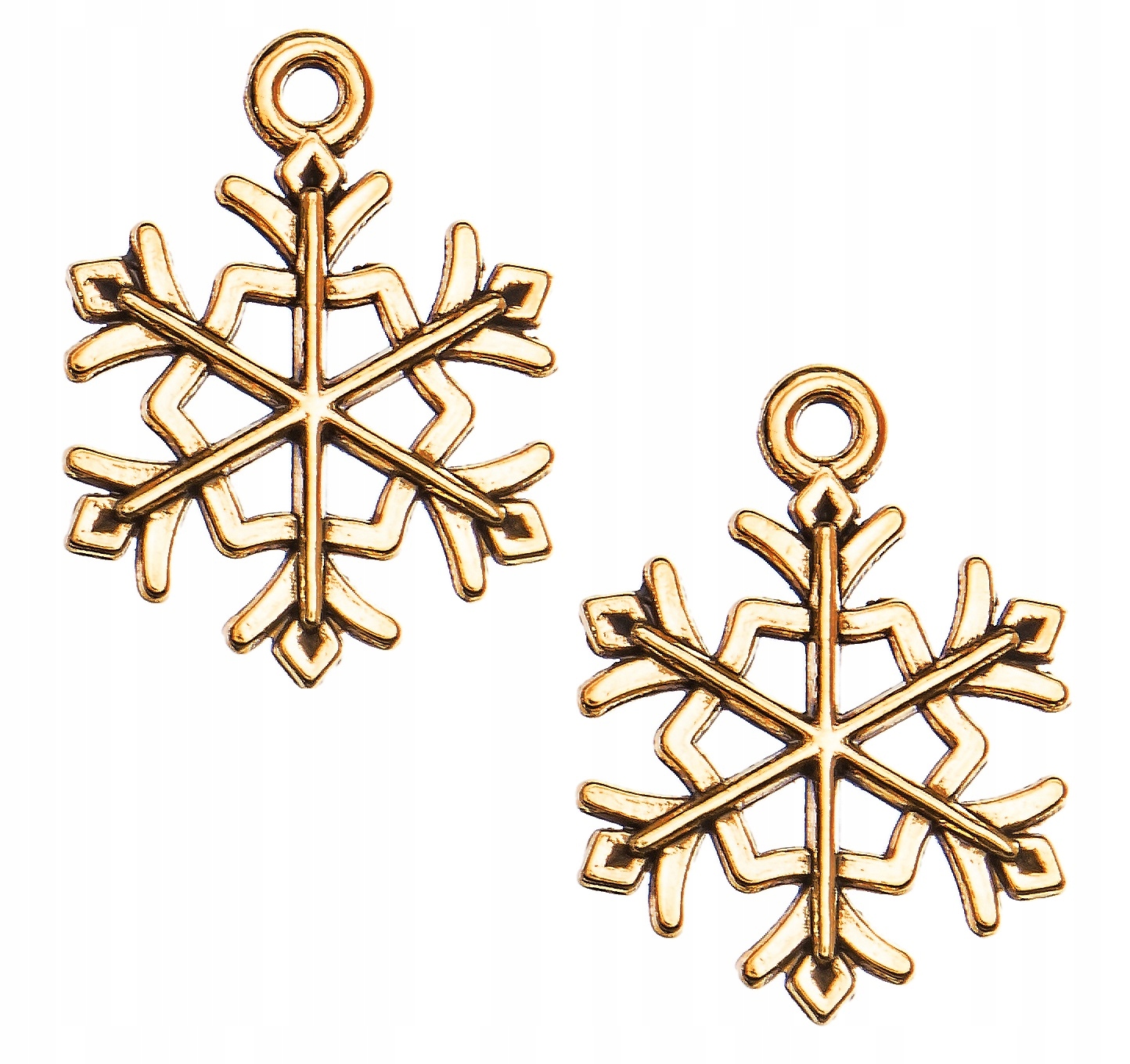 Zawieszki Charms Śnieżki 7szt 21mm Święta Śnieżka
