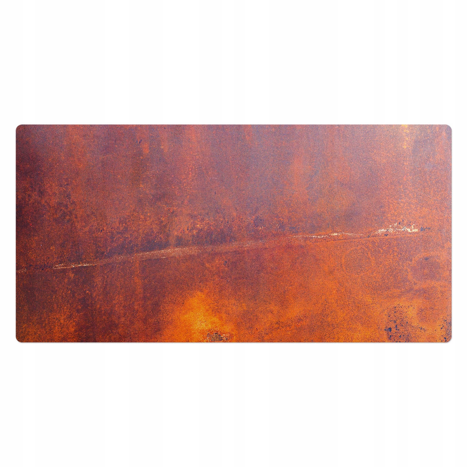 Podložka na psací stůl s krásným potiskem Abstraktní rezavá kompozice 100 x 50 cm