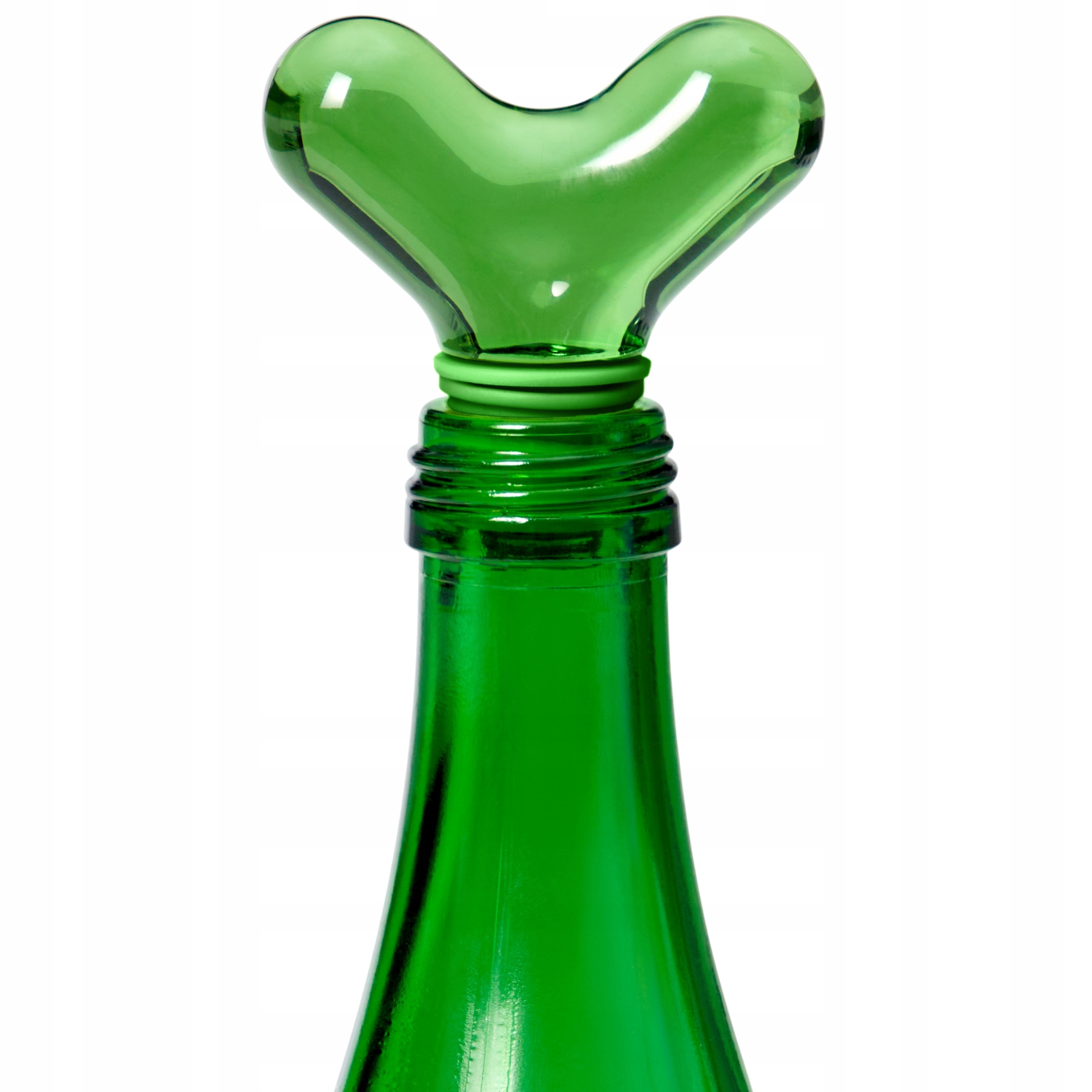 Zátka na láhev Areaware Hobknob Silikonové sklo Zelená