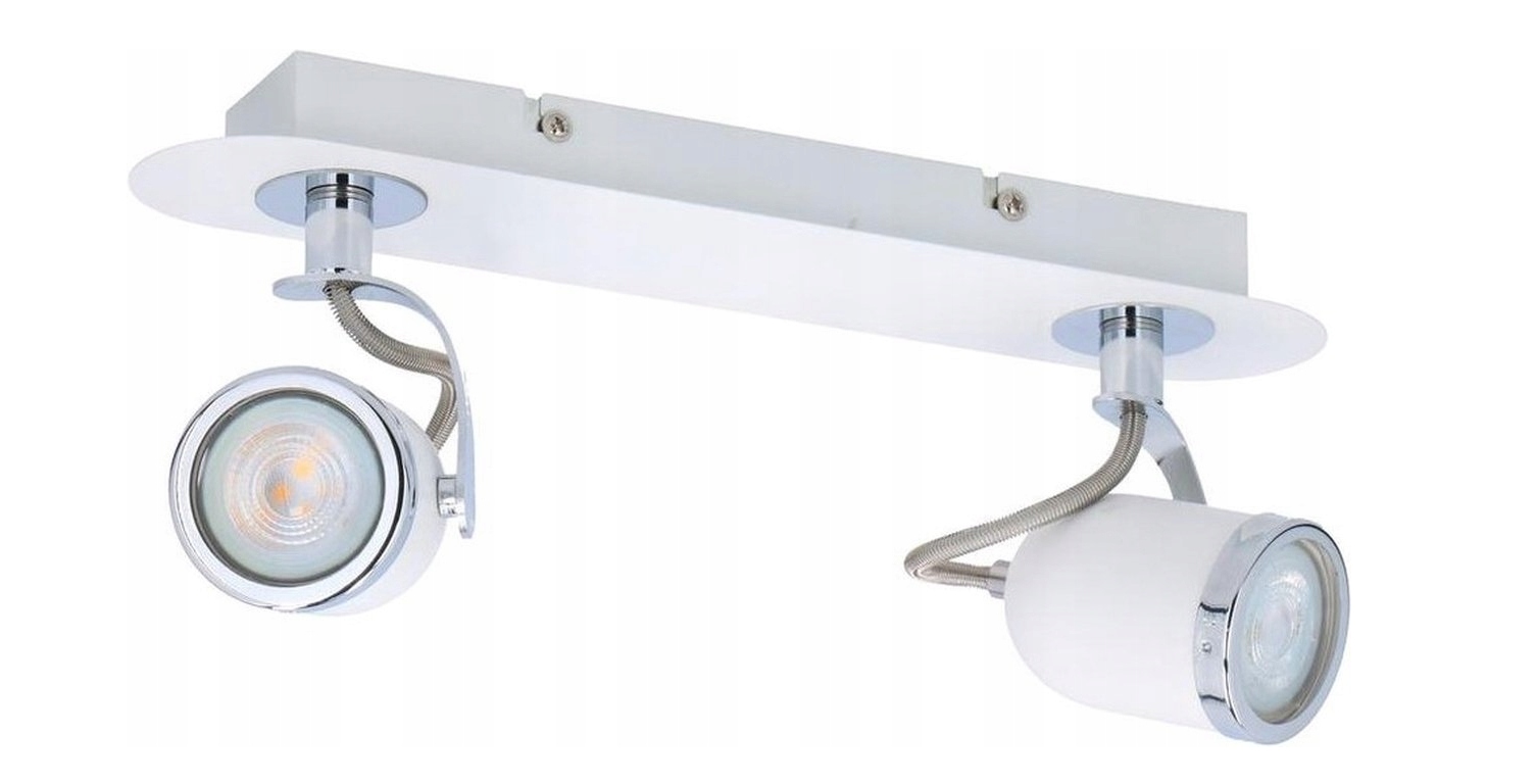 Stropná lampa spot Grundig - 2 body biela 360 stupňov