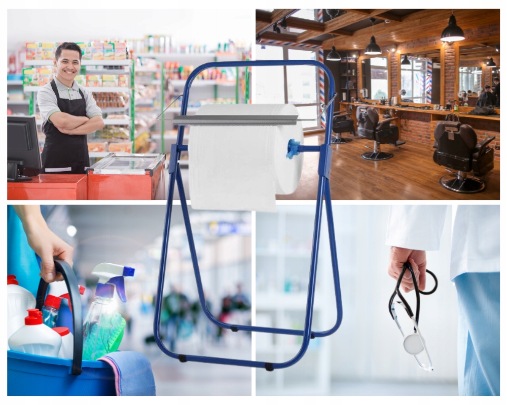 STOJAK PODŁOGOWY NA CZYŚCIWO, RĘCZNIK, NIEBIESKI Rodzaj całe