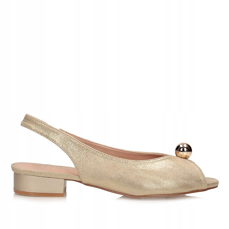 Stylové sandály na plochém podpatku T.Sokolski Sk L25-136 Gold
