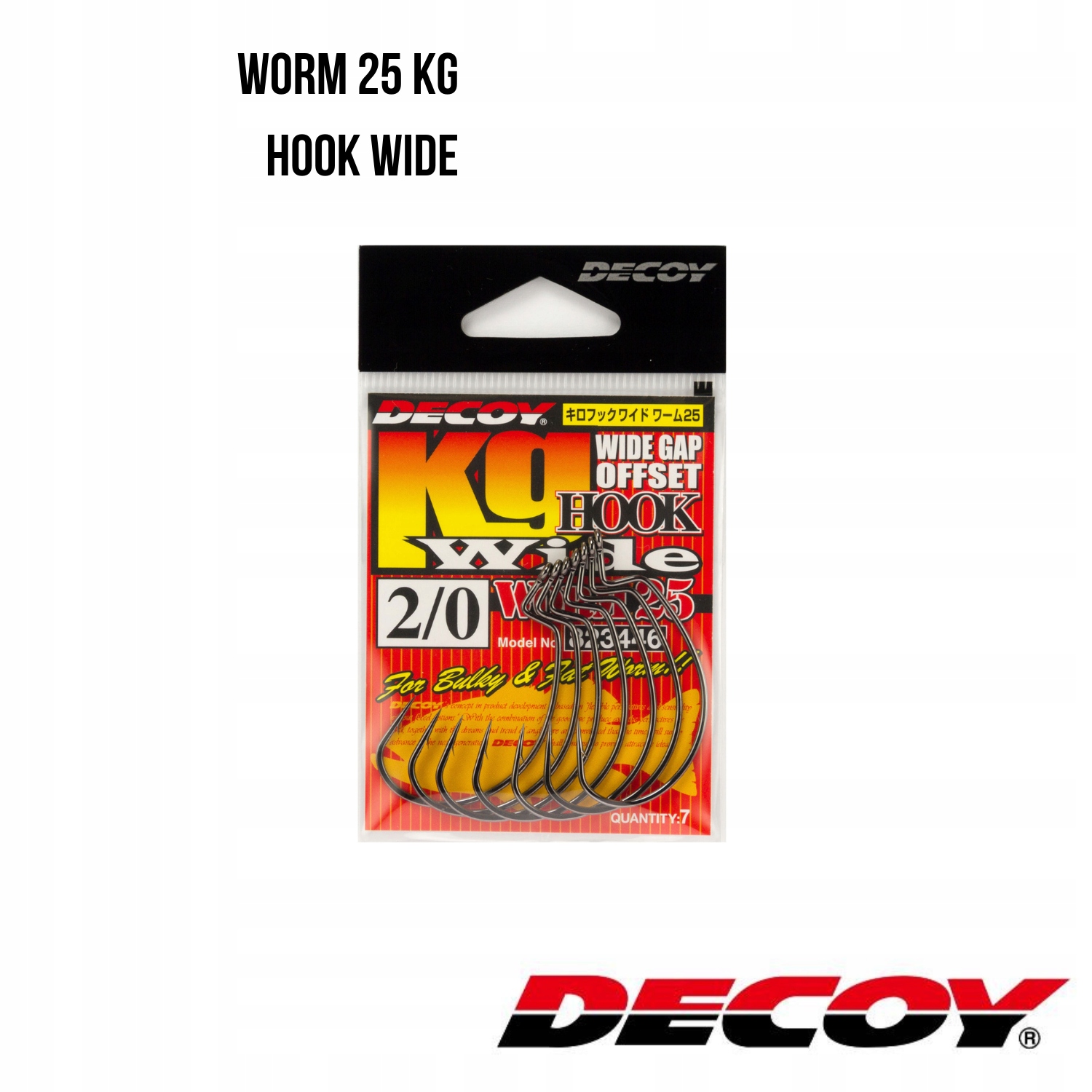 Haczyk offsetowy Decoy Worm25 Kg Hook Wide #2 (8 szt)