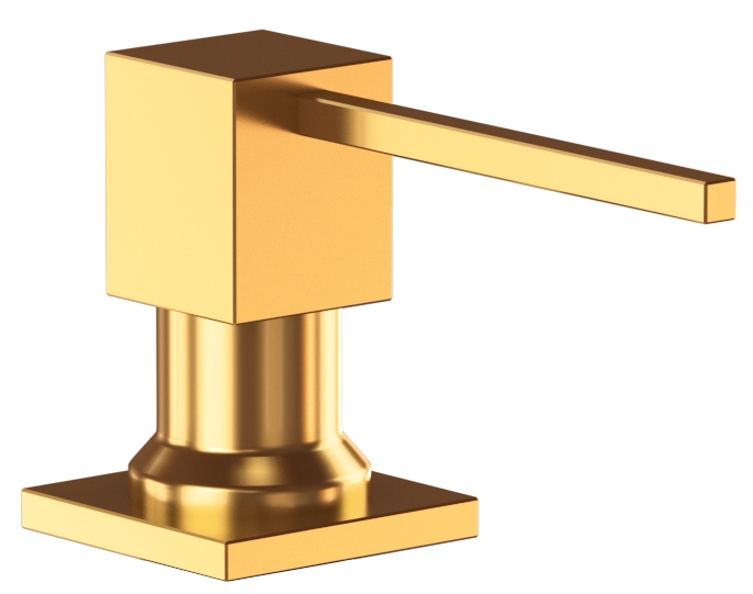 

Złoty Dozownik Do Zlewozmywak Granitowy Kwadratowy