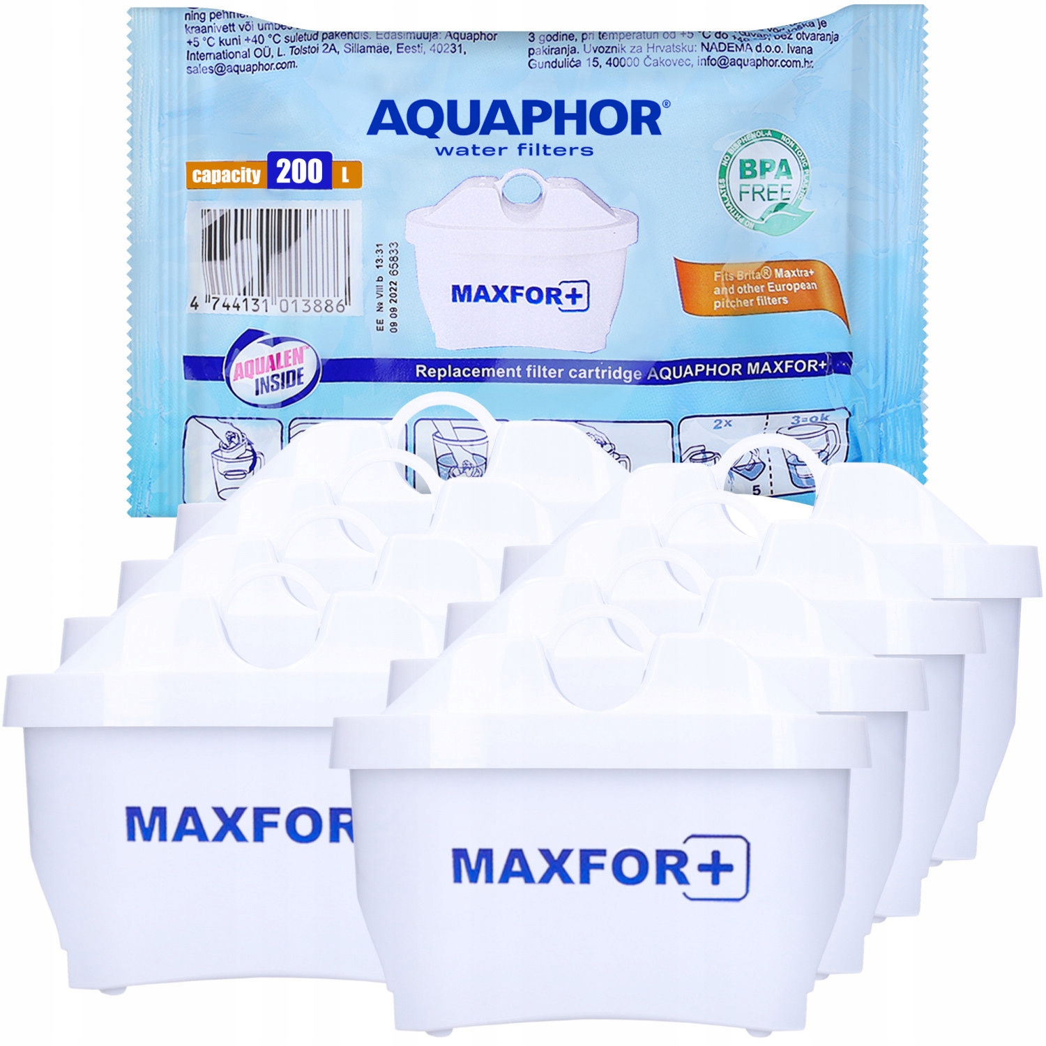 

8 szt Wkład filtrujący Aquaphor B25 Maxfor 6+2