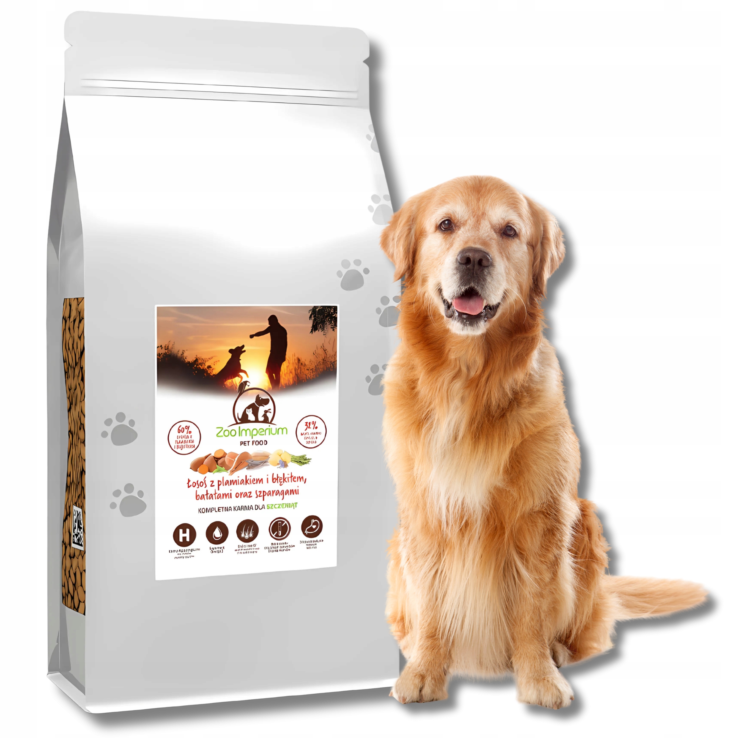 Levně Suché Krmivo pro štěňata Zoo Imperium Junior Losos s skvrnami 12 kg