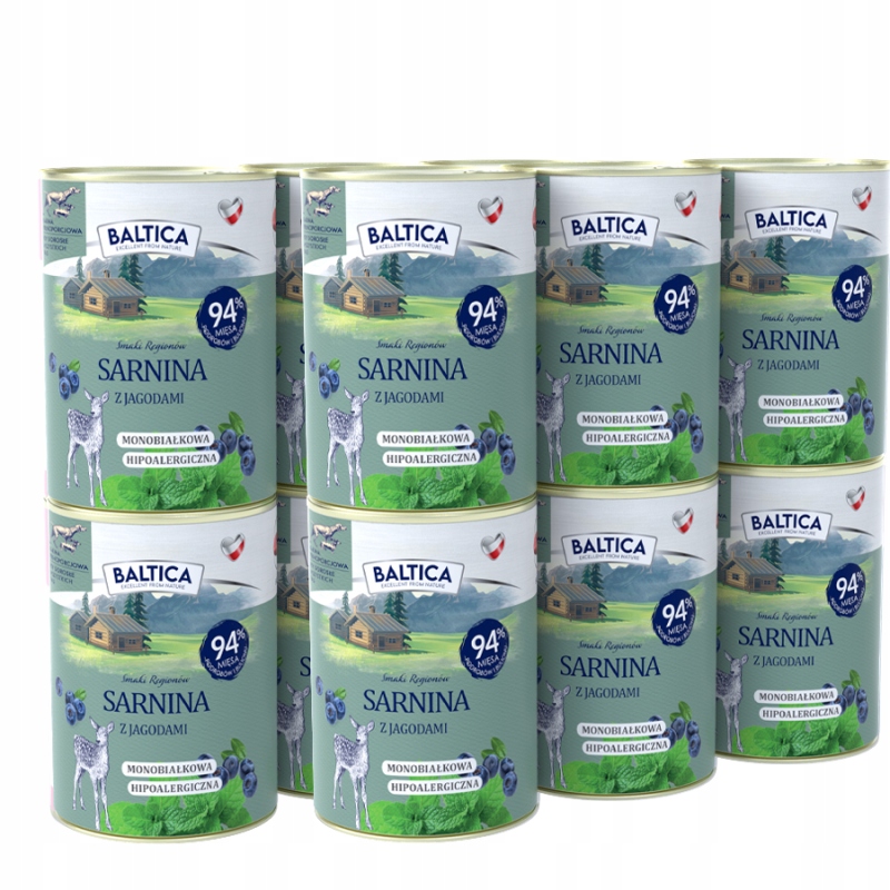 Baltica Krmivo mokré Sarnina s ostružinou 12x400 g bez obilovin