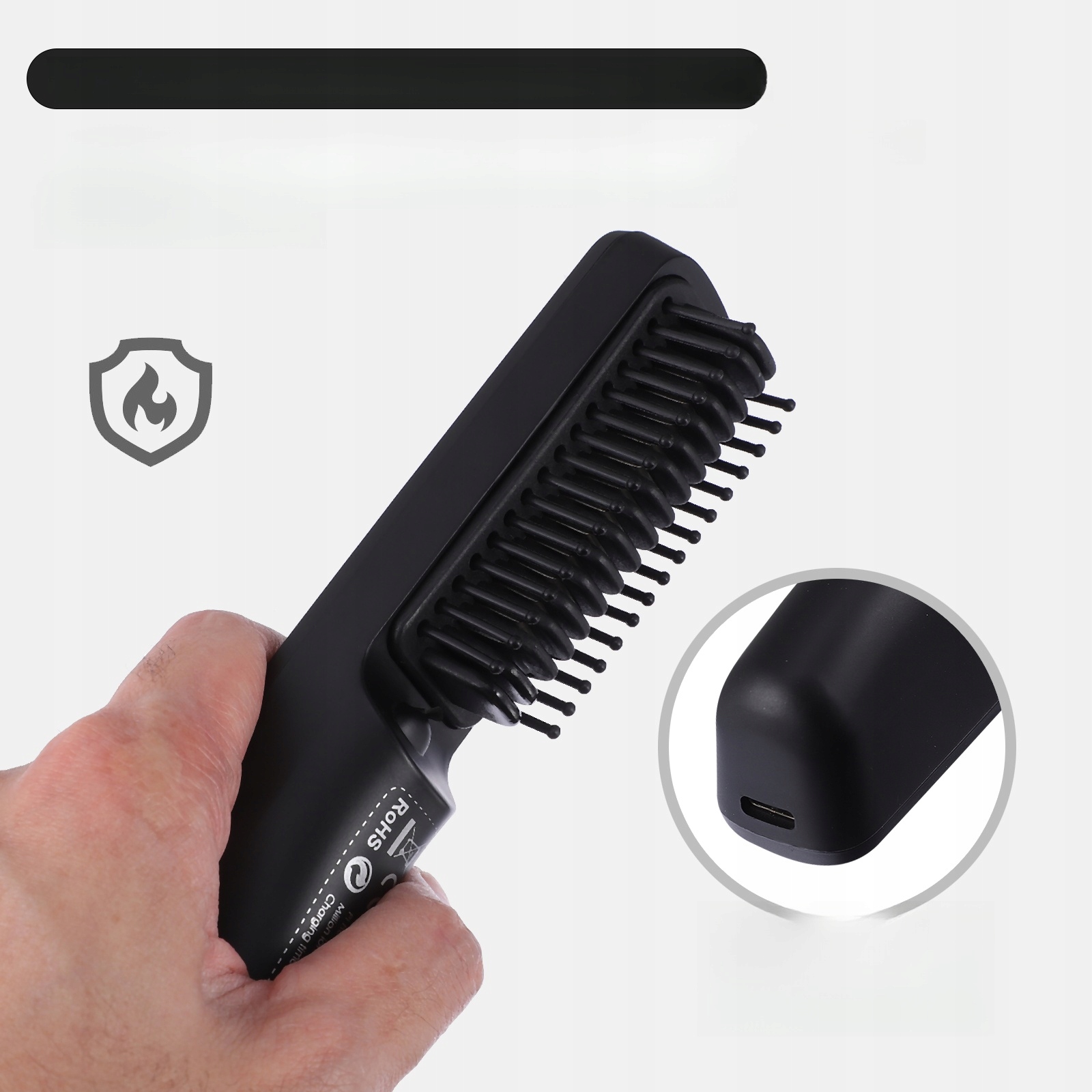 GRZEBIEŃ DO STYLIZACJI WŁOSÓW PROSTE GŁADKIE GRZEBIENIE Marka bez marki