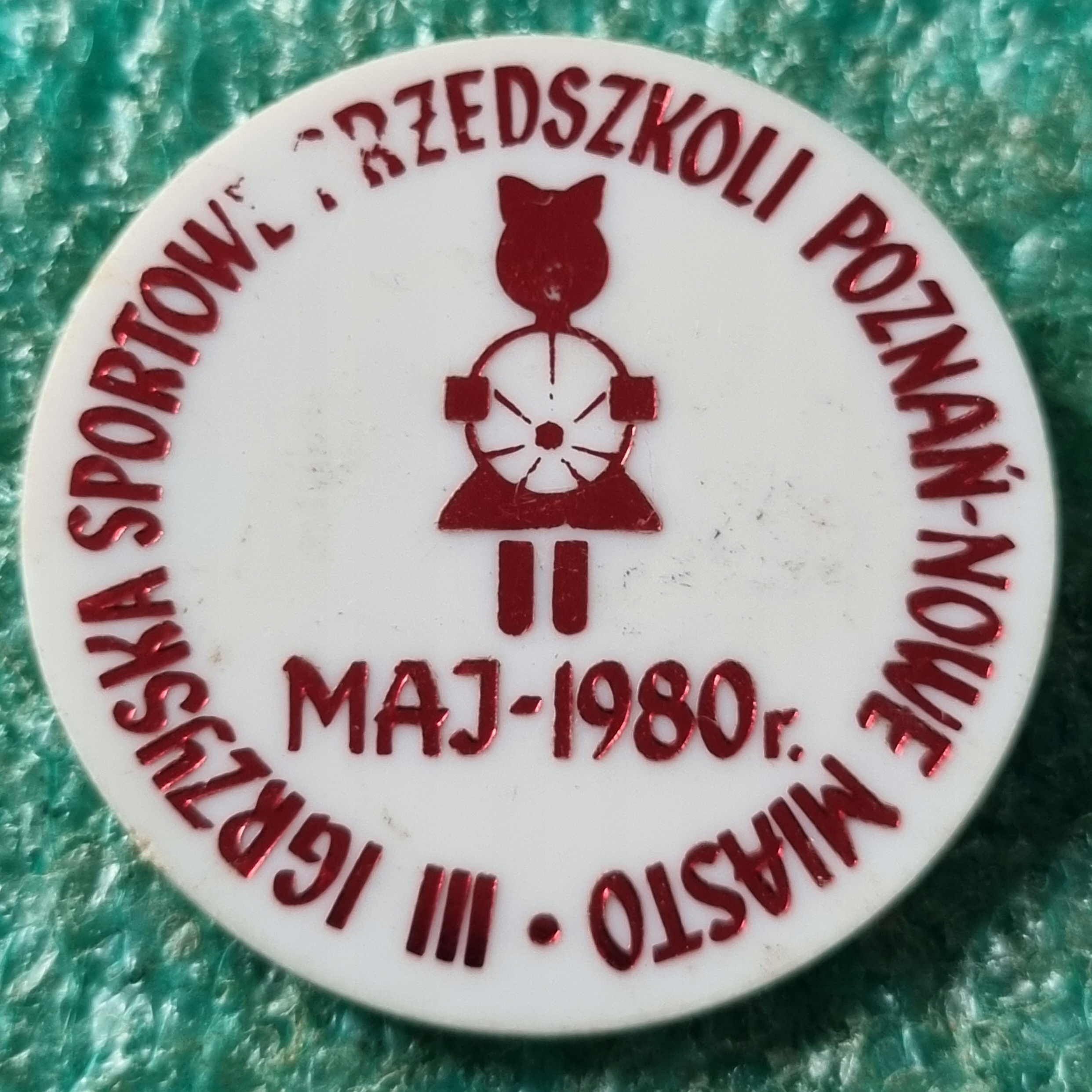 ODZNAKA 3 IGRZYSKA SPORTOWE PRZEDSZKOLI POZNAŃ '80