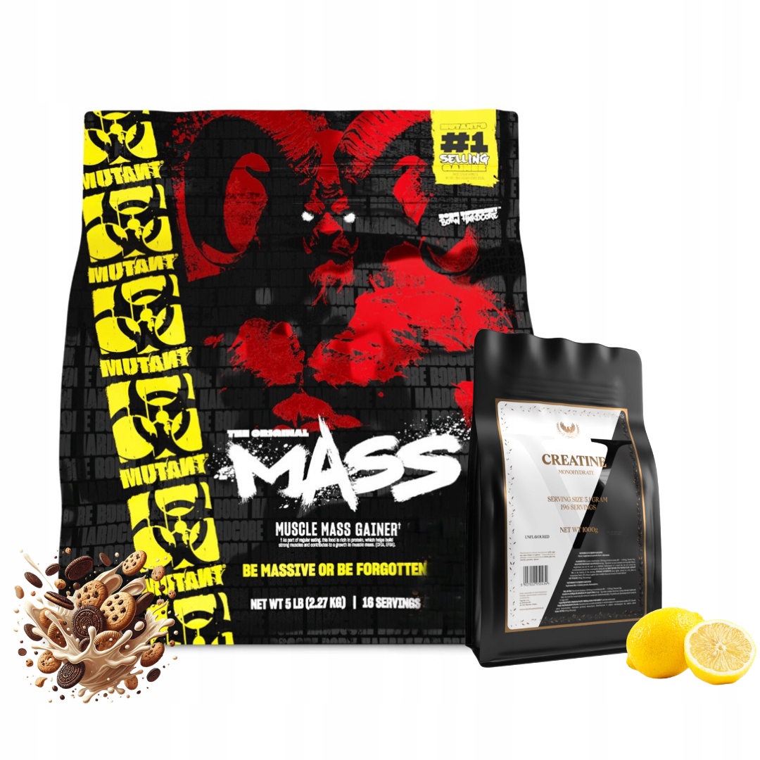 Pvl Mutant Mass 2270 g Gainer Sušenky Victorious Creatine mono 1 kg Citron