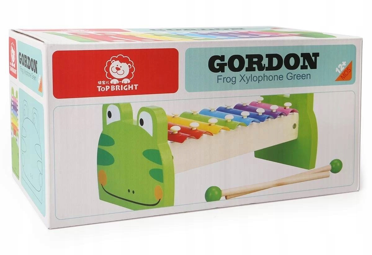 TOP BRIGHT CYMBAŁKI DREWNIANE ŻABKA Montessori Rodzaj cymbałki