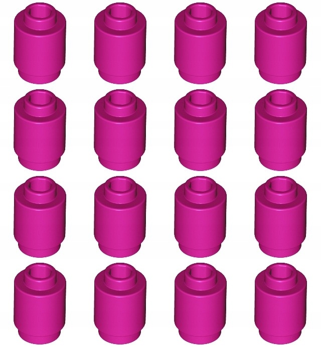 

Lego 3062b Walec 1x1 magenta Nowy (5g) 16 szt.