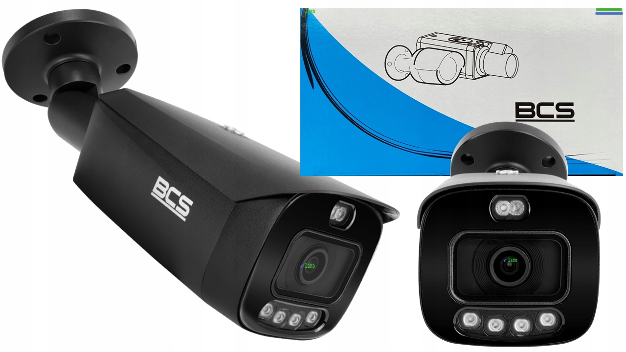 BCS-L-TIP68FCR5L5-Ai1-G KAMERA IP 8MPX TUBOWA BULLET MIKROFON POE IP67 LED