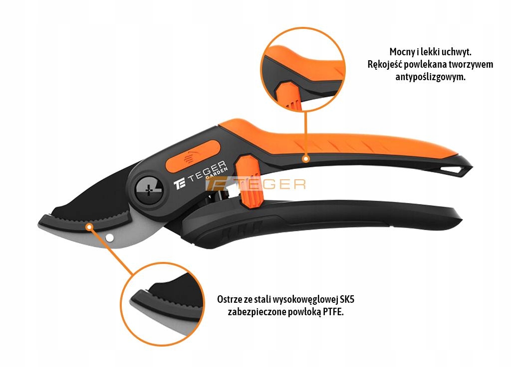 

Sekator kowadełkowy - jednoręczny / Teger