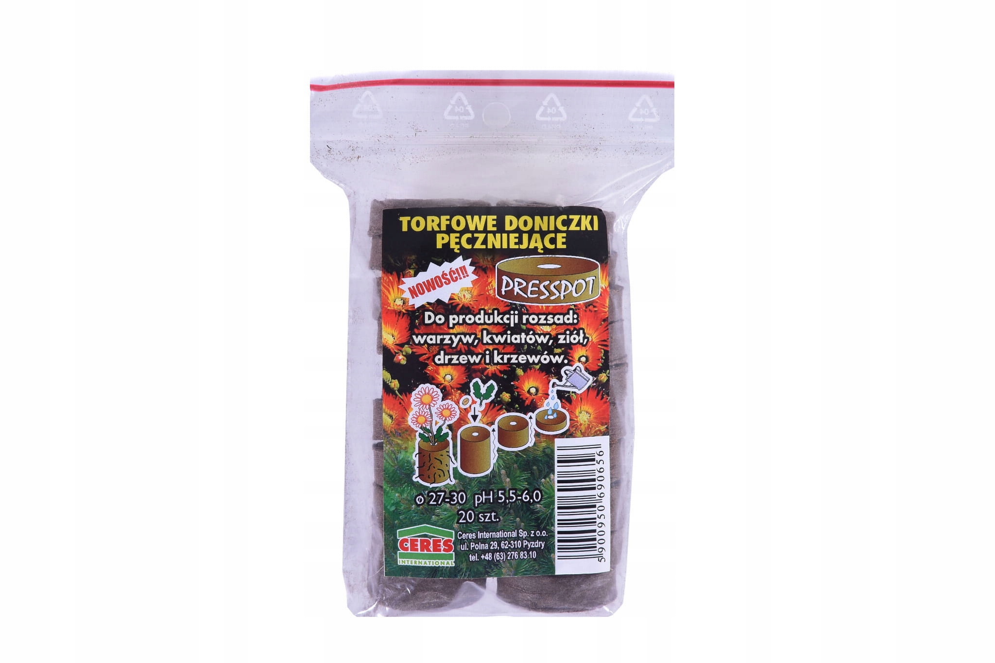

Krążki Torfowe Ph 6 3,0CM 20SZT Do Wysiewu