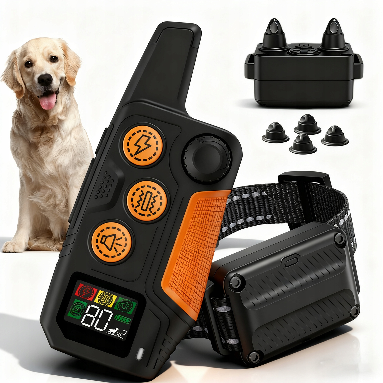 Obroża Do Tresury Psów 3 Tryby Treningowe Wodoodporny Dla Wszystkich Psów-Zdjęcie-0