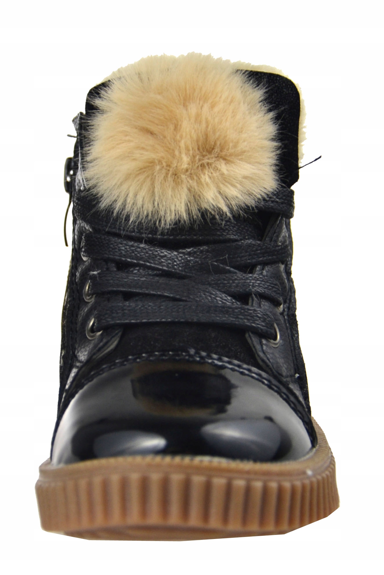 Kids Botki Trampki PUSZEK KROPKI Ciepłe Czarne r26 Kod producenta Botki Trampki PUSZEK KROPKI