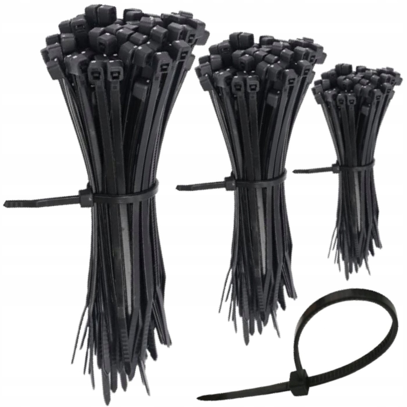 Opaski Zaciskowe Trytytki Kablowe 75 Szt 100/150/200mm Zestaw Mocne Trytki