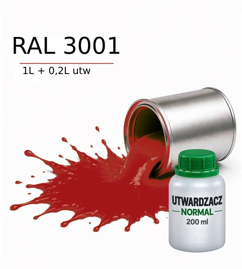 Valspar Ral 3001 Barva Dtm Základní Nátěr Polyuretanová 2K Polomat 1L Utw. 0