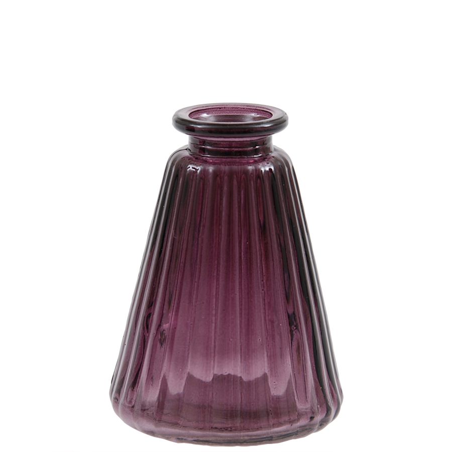 

Wazonik Szklany Fioletowy 10x7,5cm Wazon Tłoczony