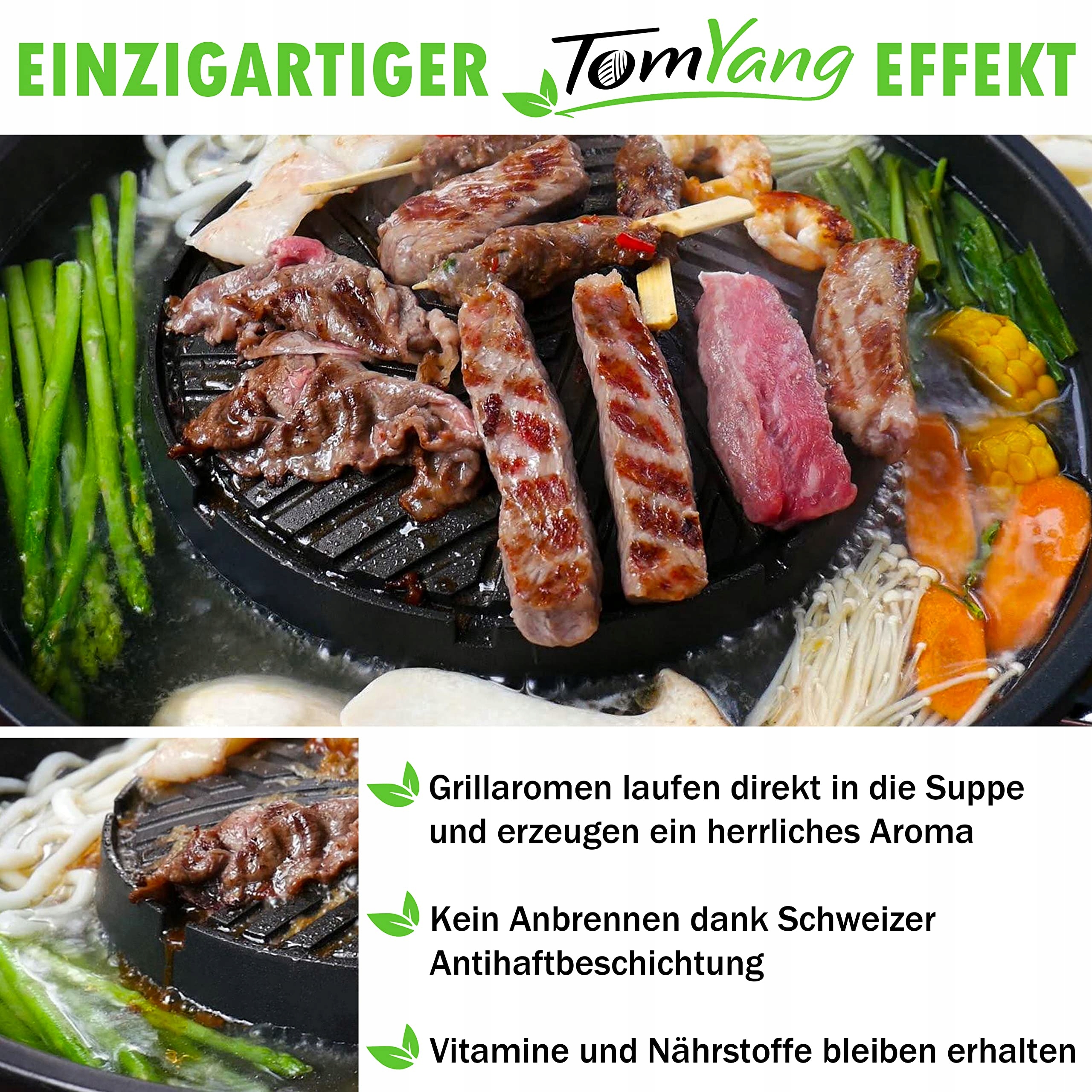 TOMYANG Profesjonalny Zestaw Hot Pot z Naczyniami i Sosem BBQ — miniatura 2