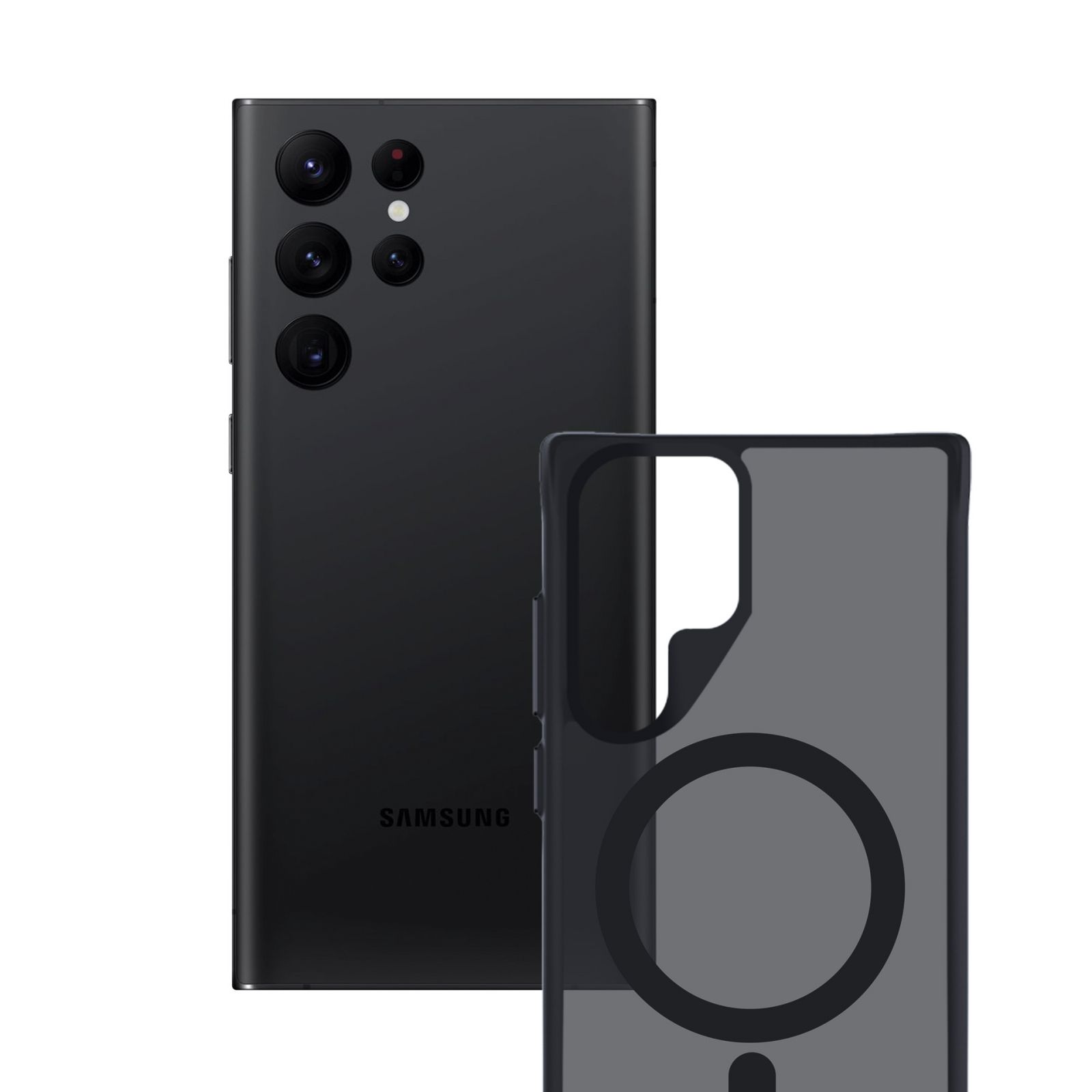 Etui Na Samsung Galaxy S22 Ultra 5G 3MK Smoke Magcase