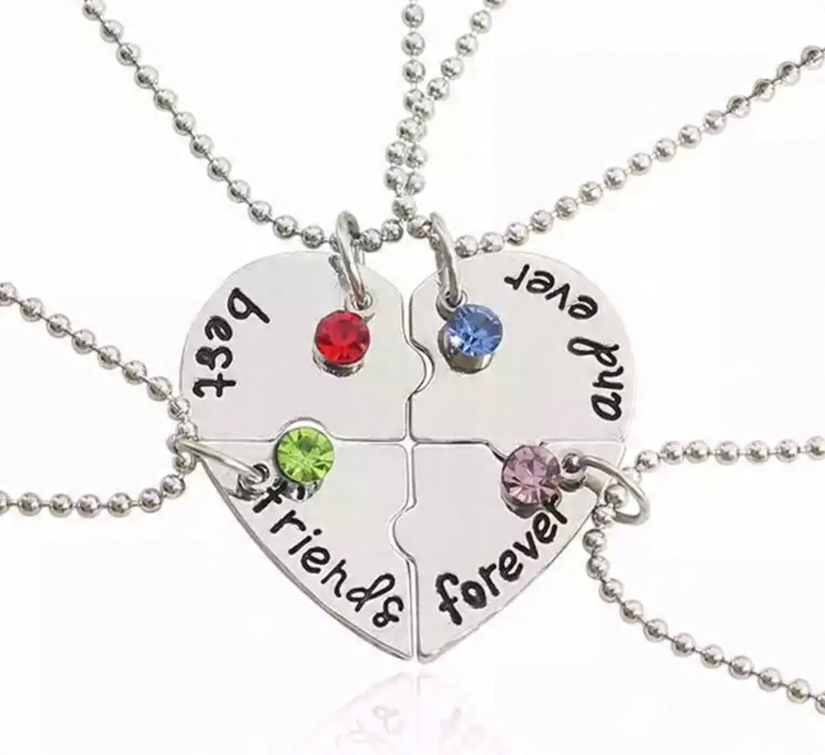 

Łańcuszki 4 sztuki Best Friends Dla Przyjaciółek