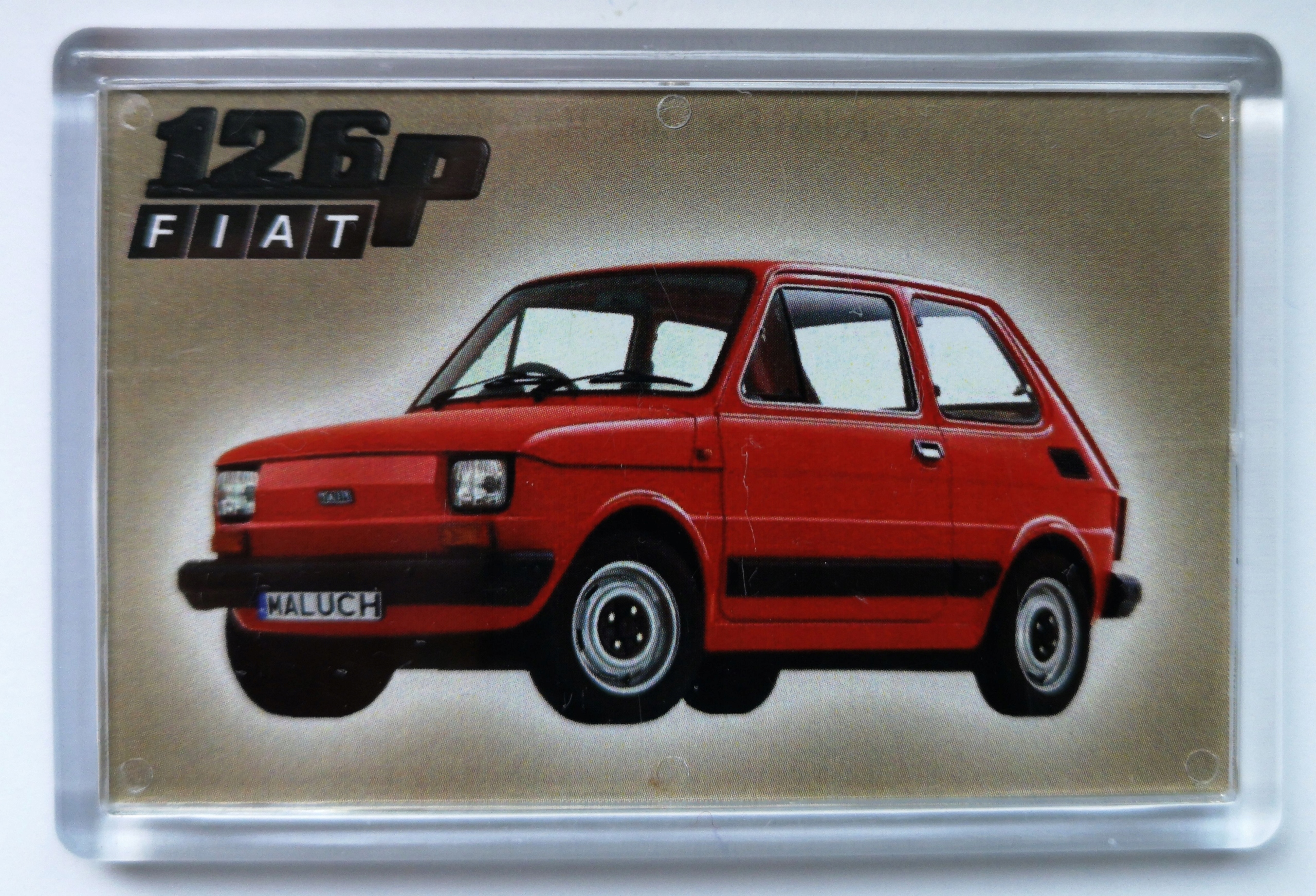 

Magnes na Lodówkę, Auto Prl Fso Maluch Fiat 126p
