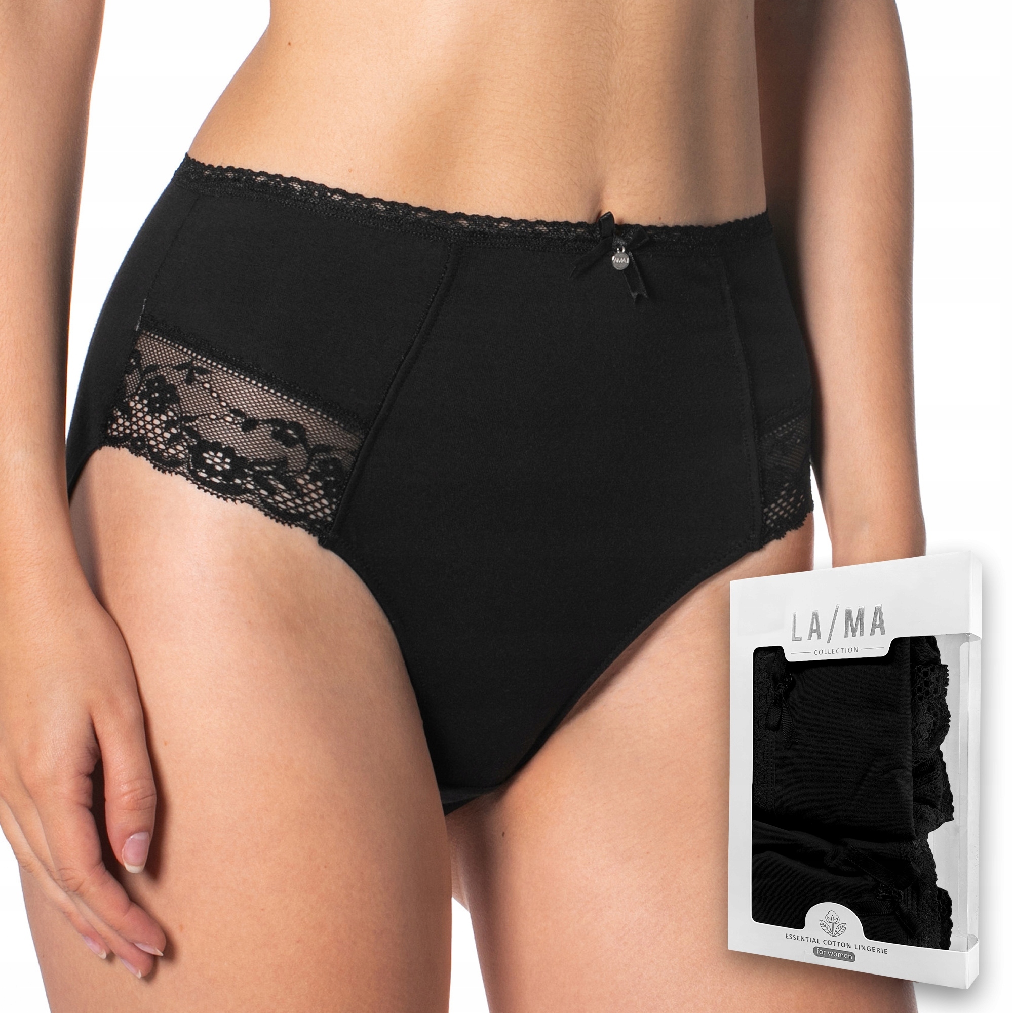 Kalhotky s vysokým pasem 2-balení Lama 4000MD L