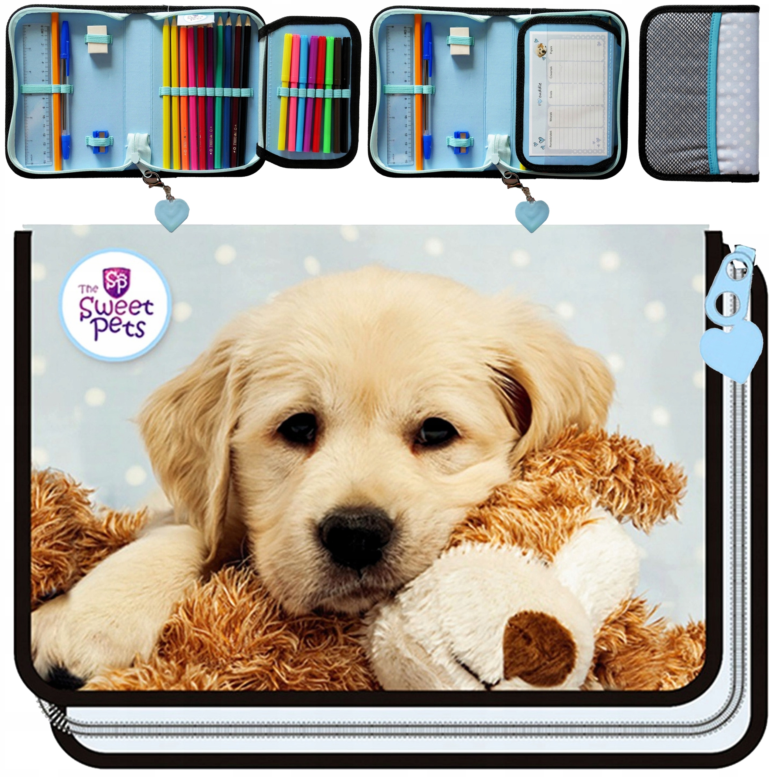 PIÓRNIK SZKOLNY Z WYPOSAŻENIEM DLA DZIEWCZYNKI