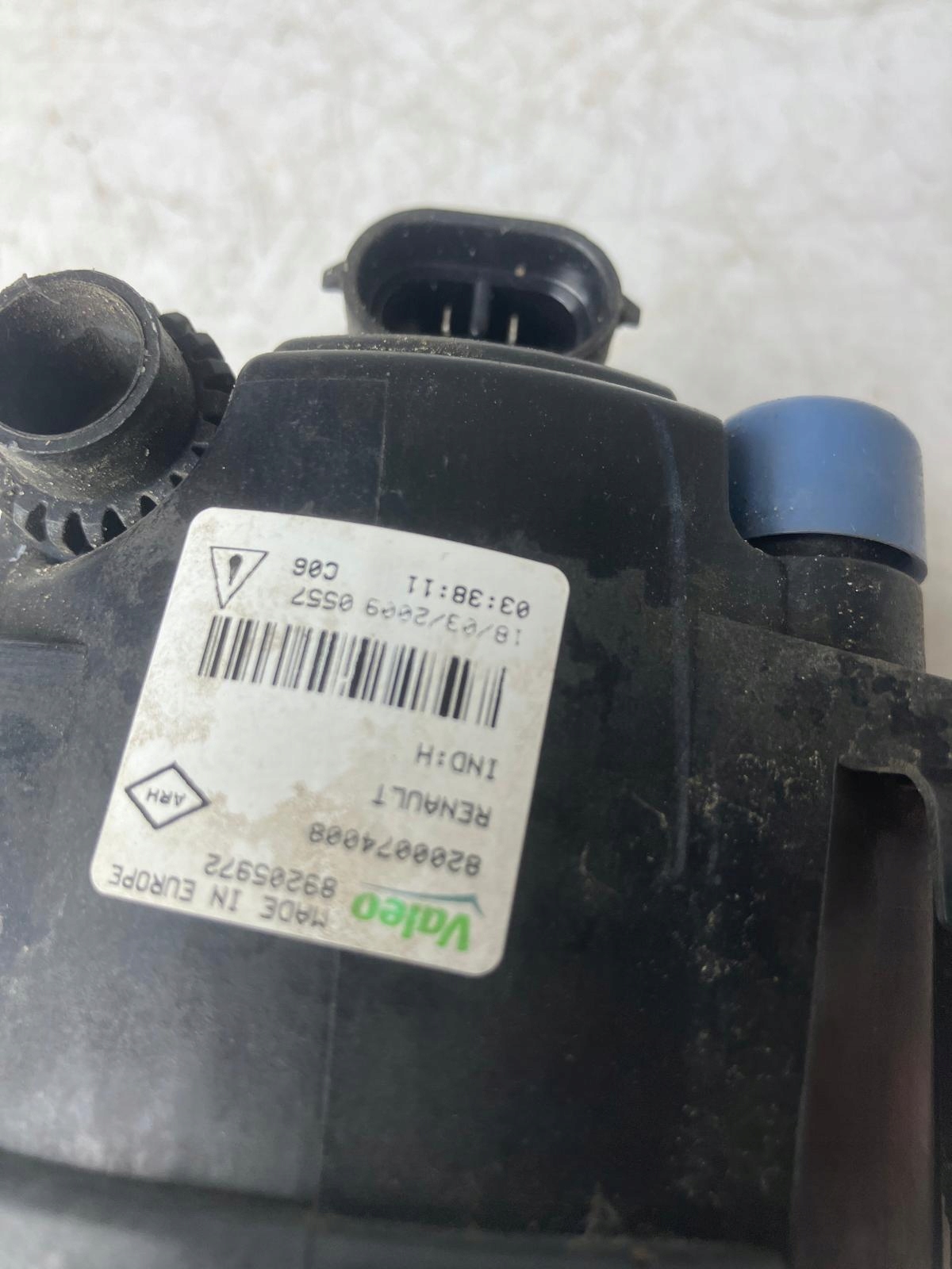 fog light front right left RENAULT SCENIC III 8200074008