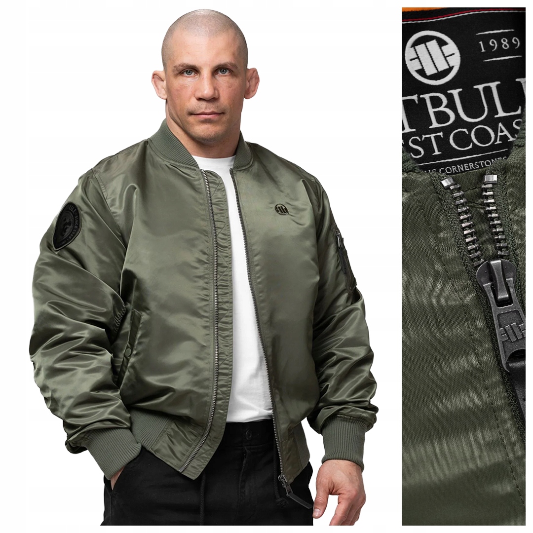 Pánská bomber bunda Pit Bull „MA-1 Akron“ – olivová L
