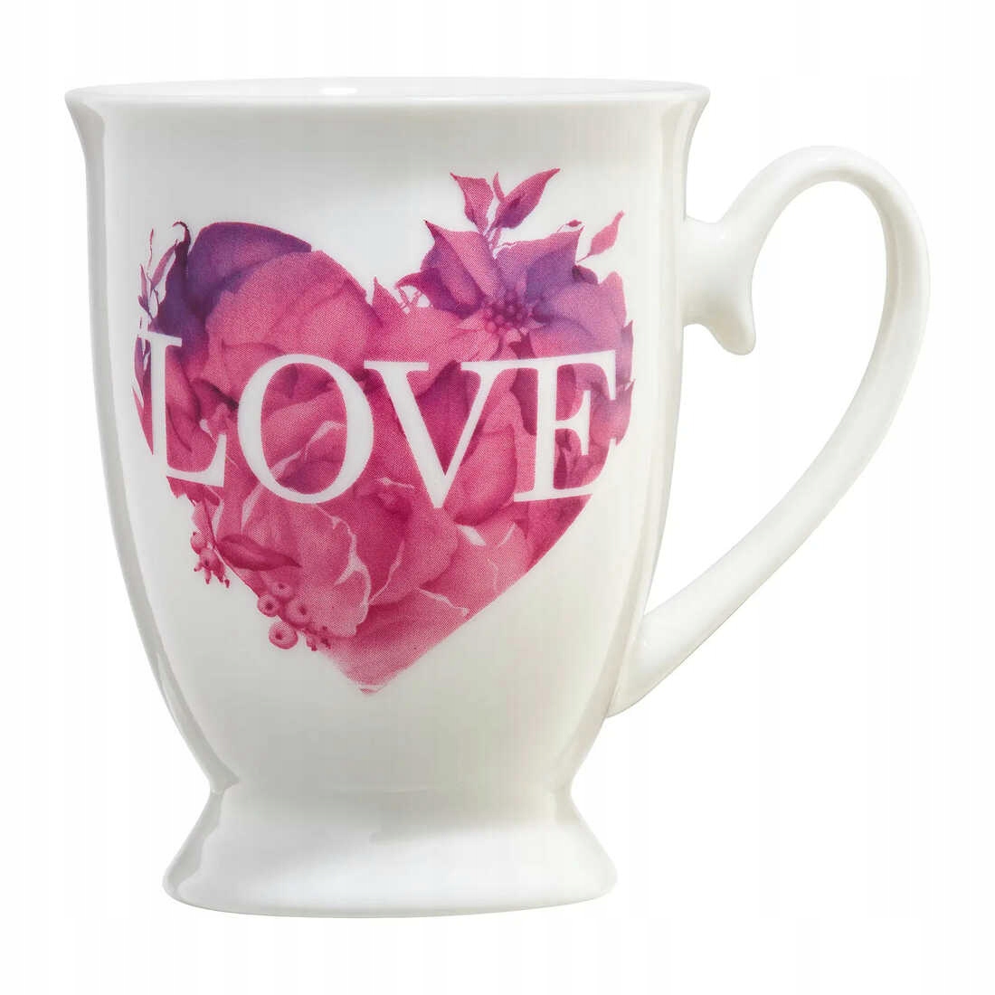 

Kubek Porcelana Love Serce Róż Ambition 350 ML