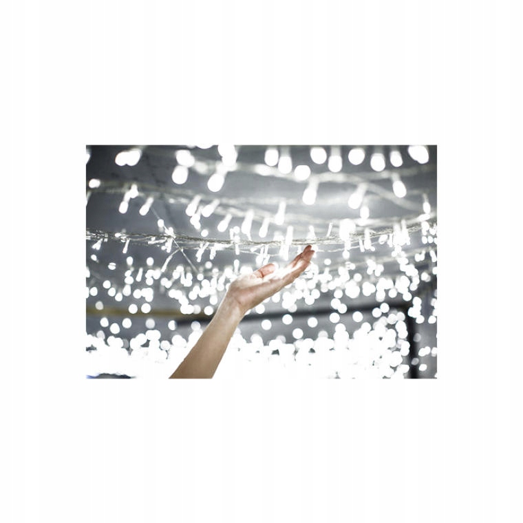 LAMPKI CHOINKOWE 600LED ZEWNĘTRZNE ZIMNY BIAŁY Kod producenta 600 LED IP44 ZB