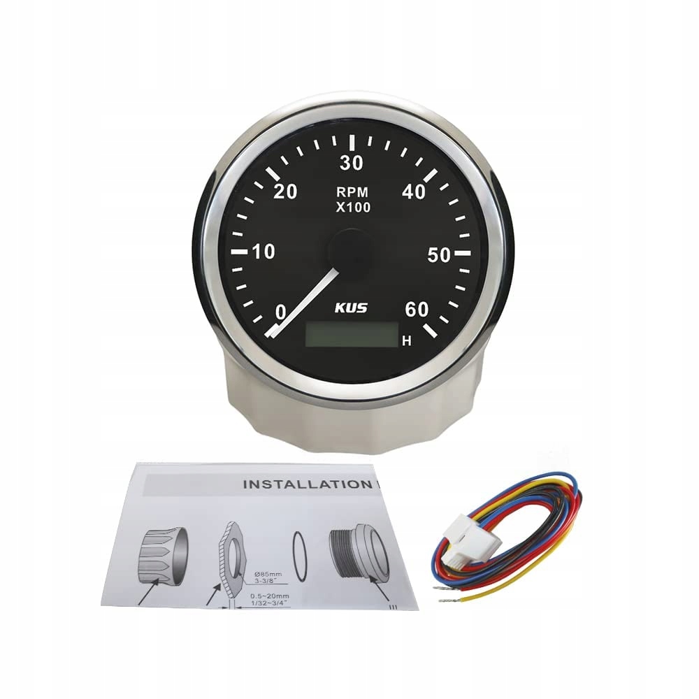 Kus Timetr z licznikiem czasu 6000RPM 85 mm Producent KUS