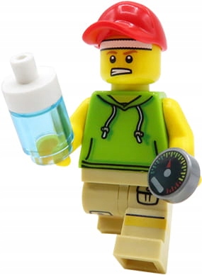 

Biegacz z bidonem figurka z części Lego