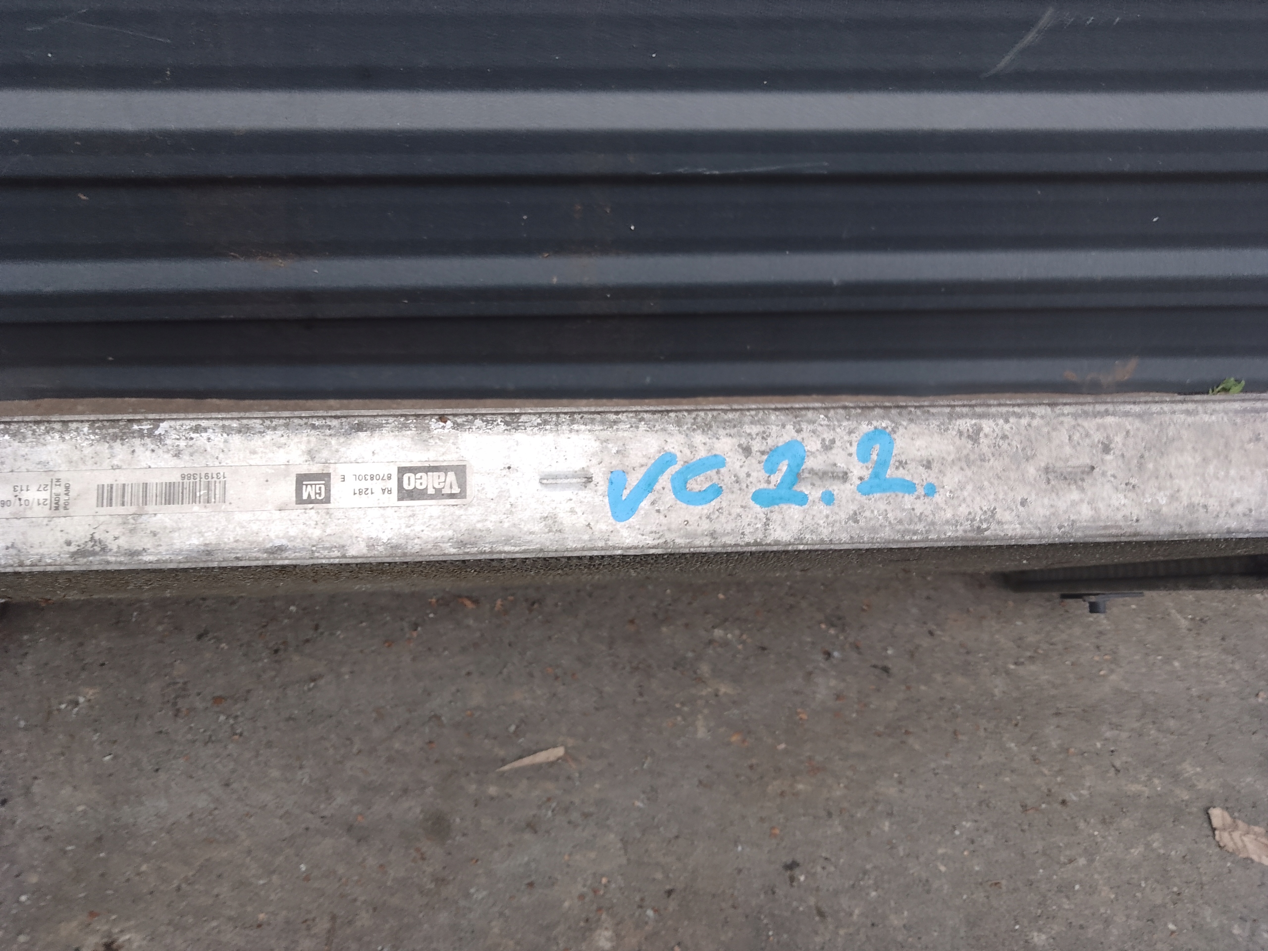 water cooler OPEL VECTRA C 2.2 B 13191386