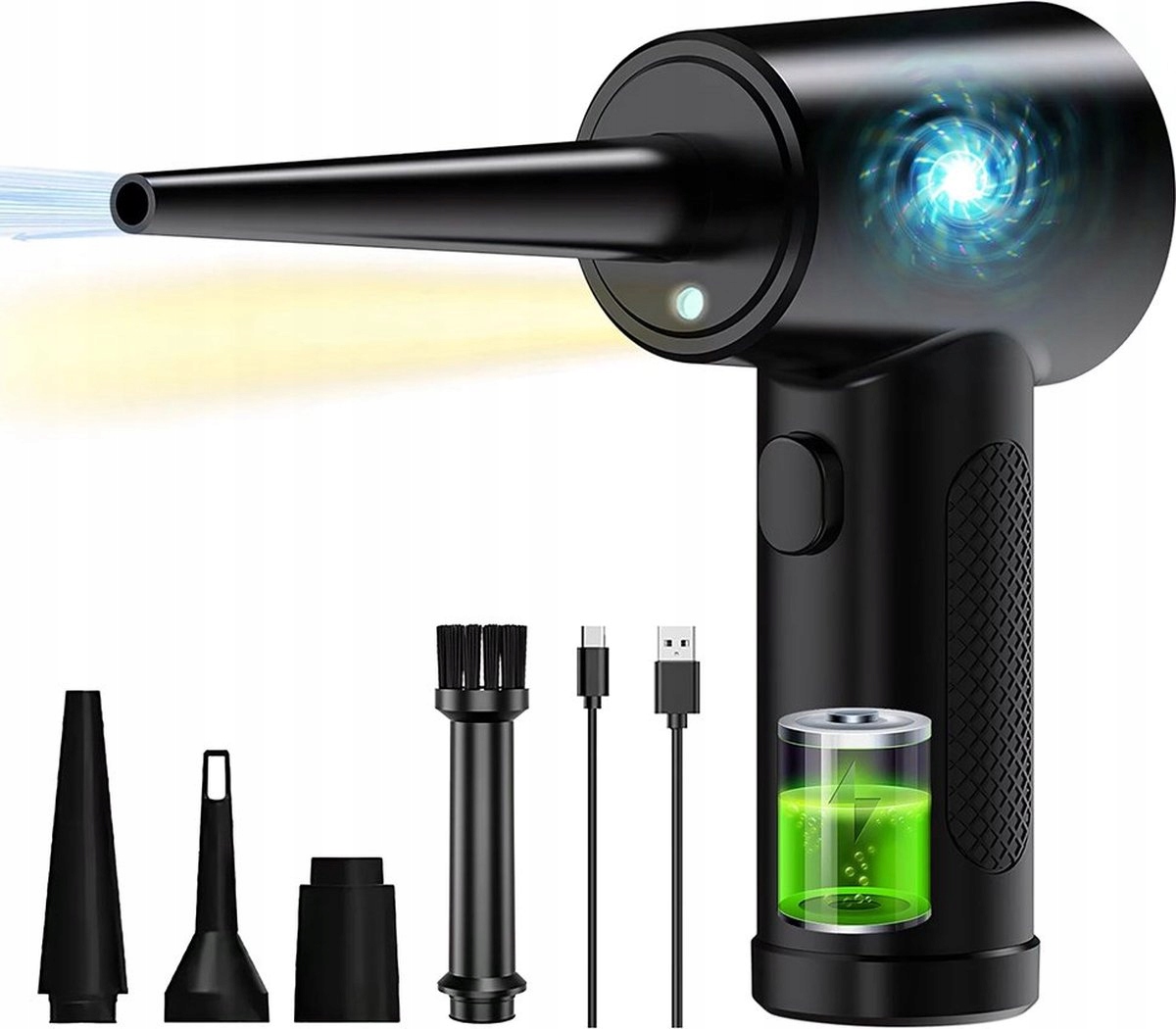 BEZPRZEWODOWY ODPYLACZ DMUCHAWA 6000 mAh USB-C