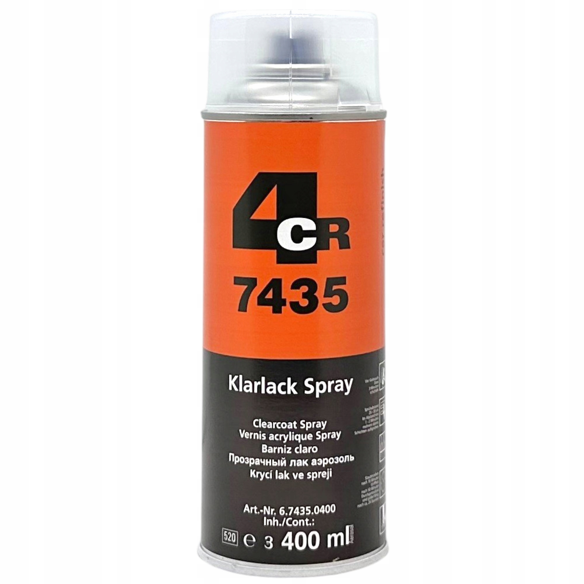 4CR Lakier Bezbarwny Akrylowy Połysk Spray 400ML