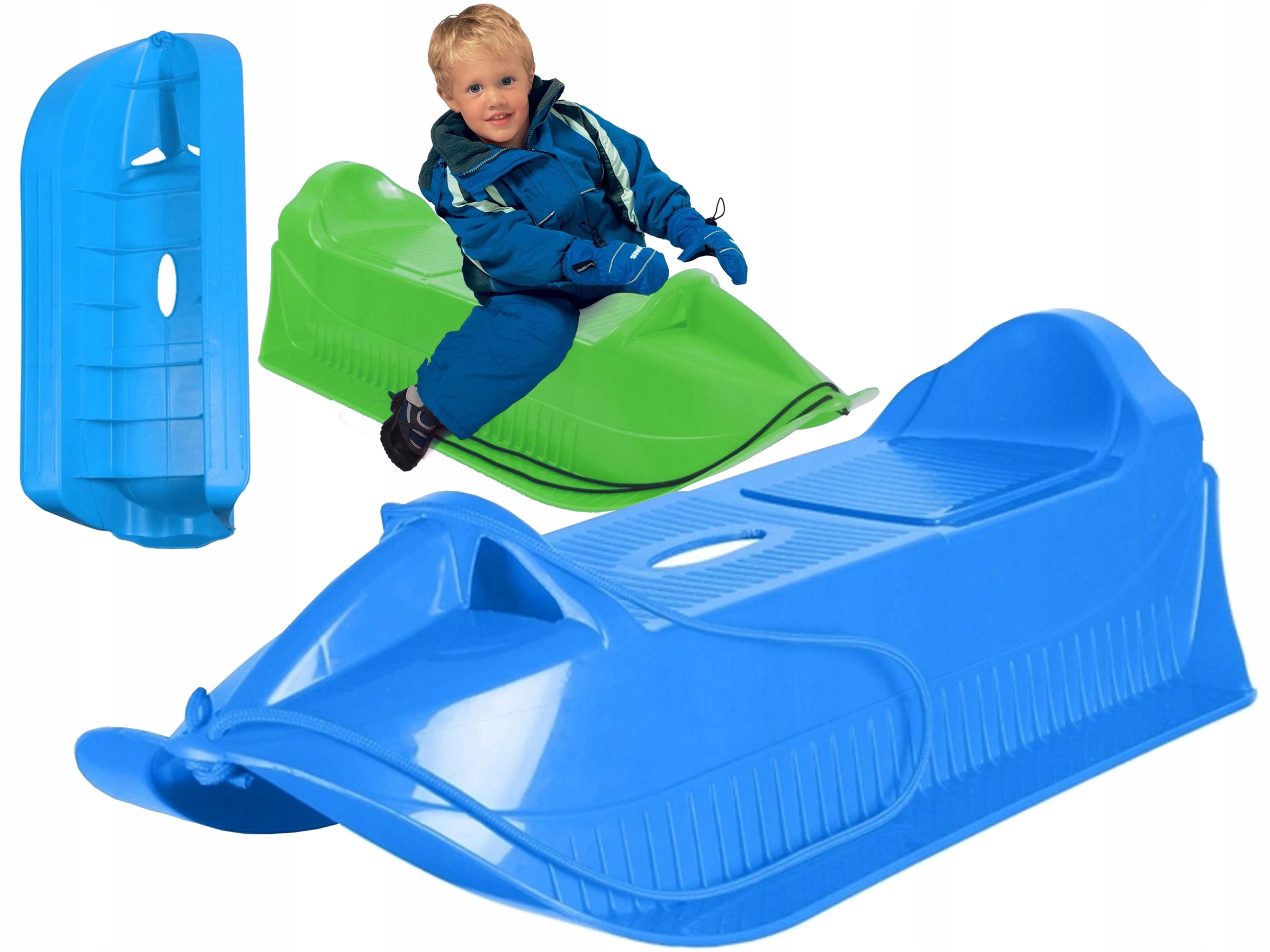 SANKI DZIECIĘCE PLASTIKOWE MOCNE OKUCIE STAL ŚLIZG