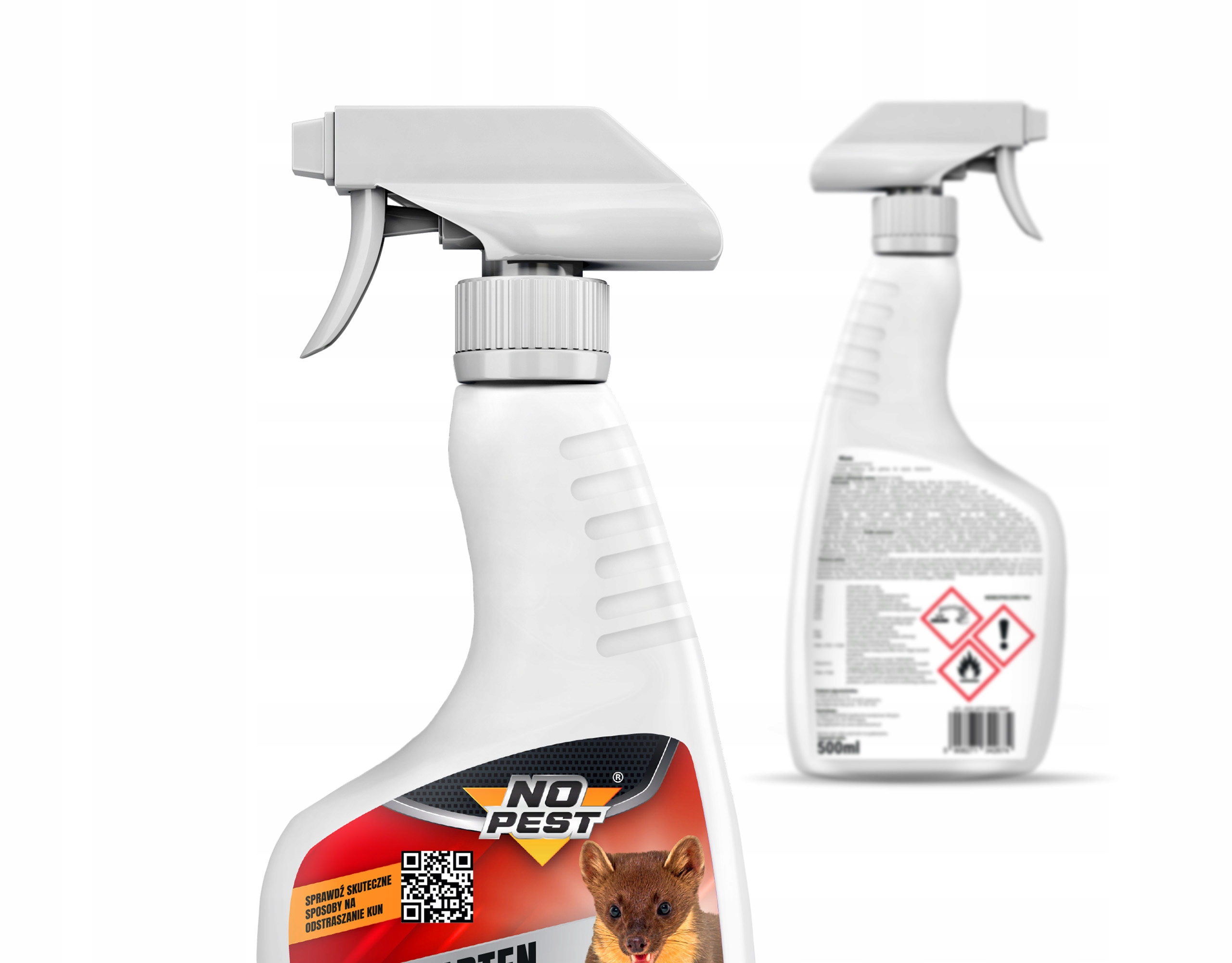 ŚRODEK SPRAY PREPARAT NO MARTEN ODSTRASZACZ NA KUNY GRYZONIE NO PEST 500ML Marka No-Pest