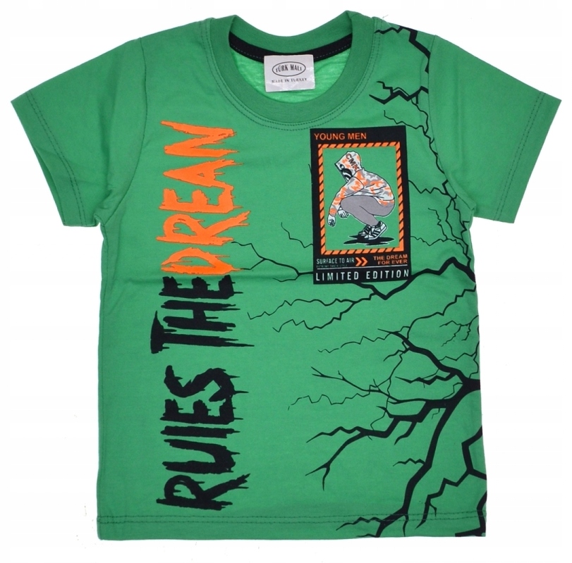 

T-shirt bluzka Koszulka zielony Rules 140