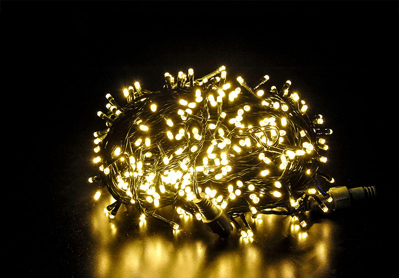 LAMPKI CHOINKOWE LED 1000 ZEWNĘTRZNE GRUBE 68m Zasilanie sieciowe