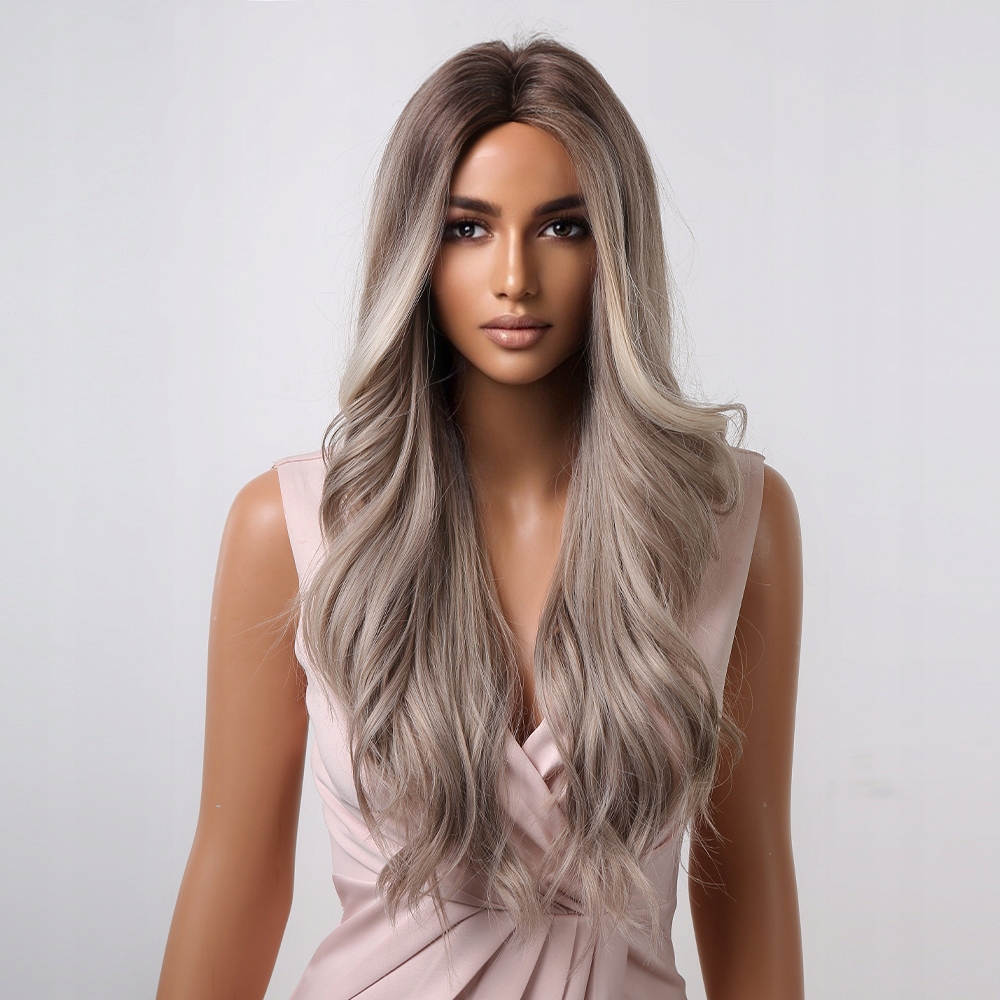 Vlnitá stříbrná paruka Moon