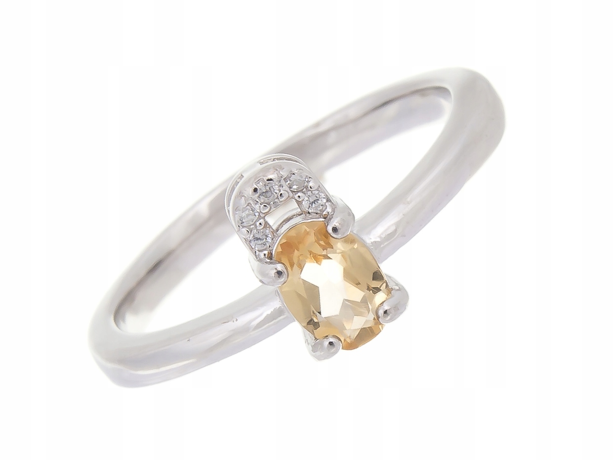 Stříbrný Prstýnek Vel 13 Citronů 6x4 Přírodní