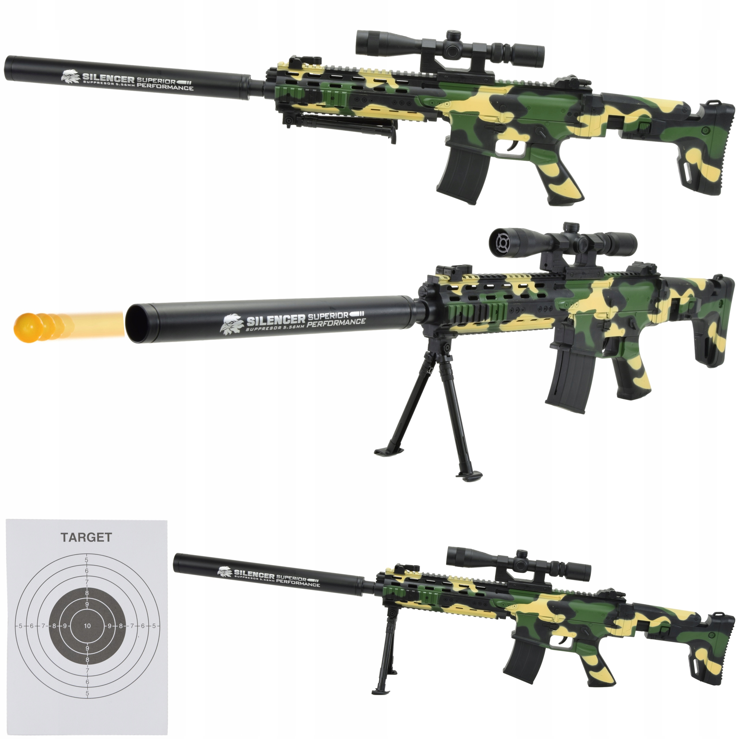 

Pistolet Na Kulki Karabin Snajperka Moro Laser
