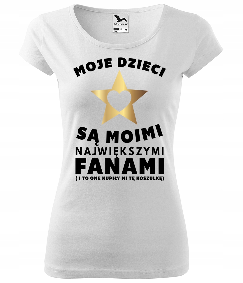 

Koszulka dla mamy Moje Dzieci Są Moimi Fanami M