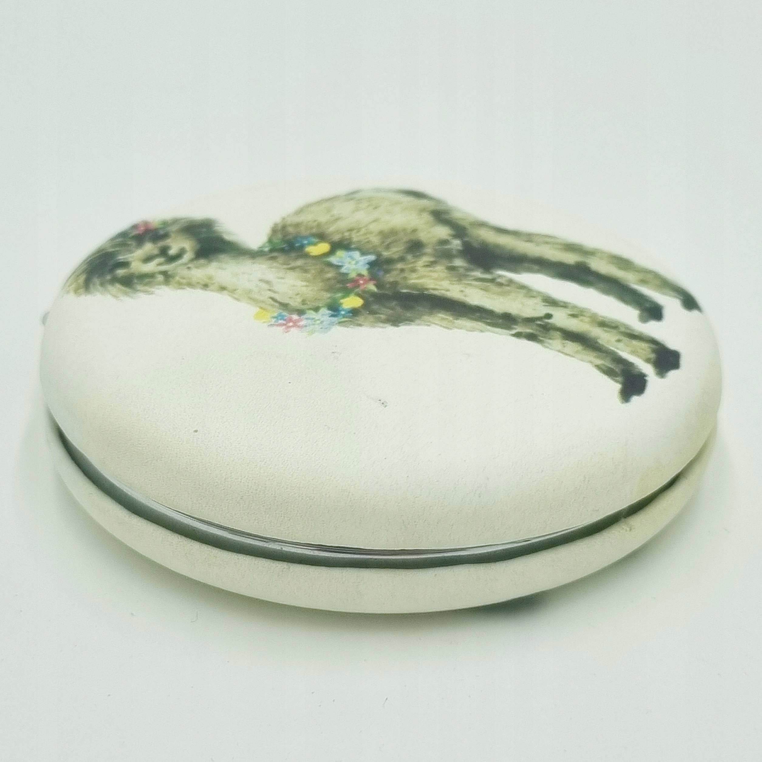 Lusterko kieszonkowe okrągłe dwustronne alpaka Marka inna